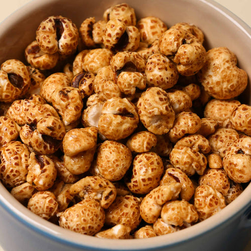 Close up caramel Pop Barley snack
