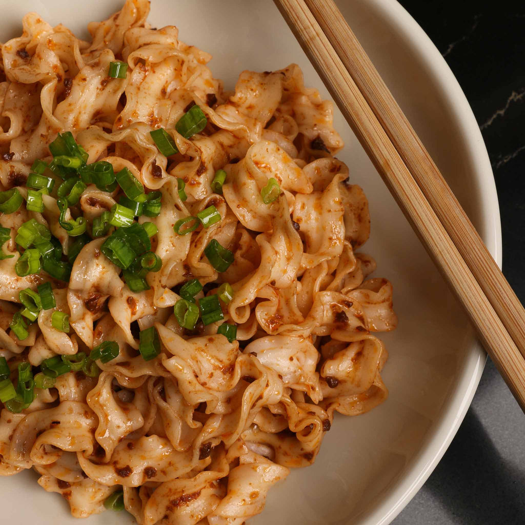 Taiwanese Mala sliced noodles with Sichuan mala sauce
