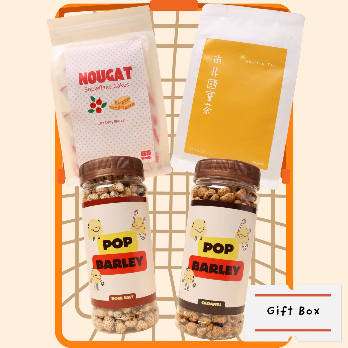 WonGi Taiwanese gift box with curated Taiwan food products